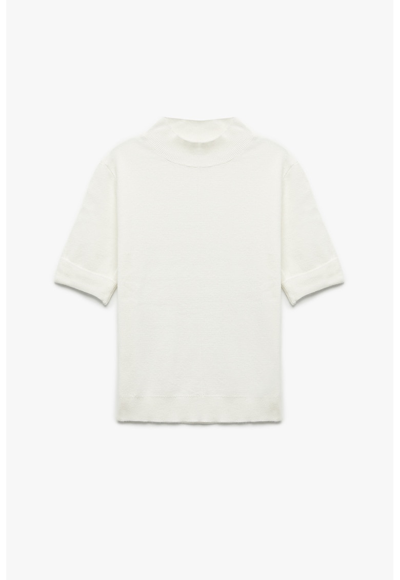 Pulover tricotat fin cu maneci medii