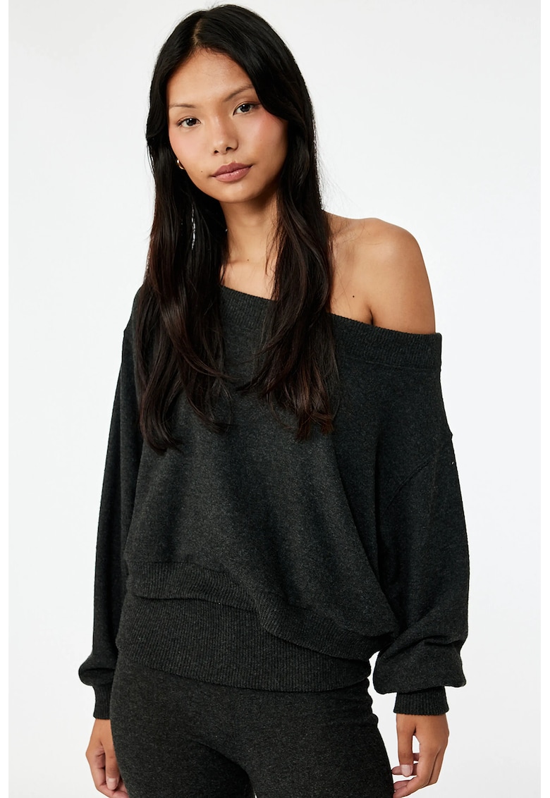 Bluza de trening lejera cu decolteu pe umeri