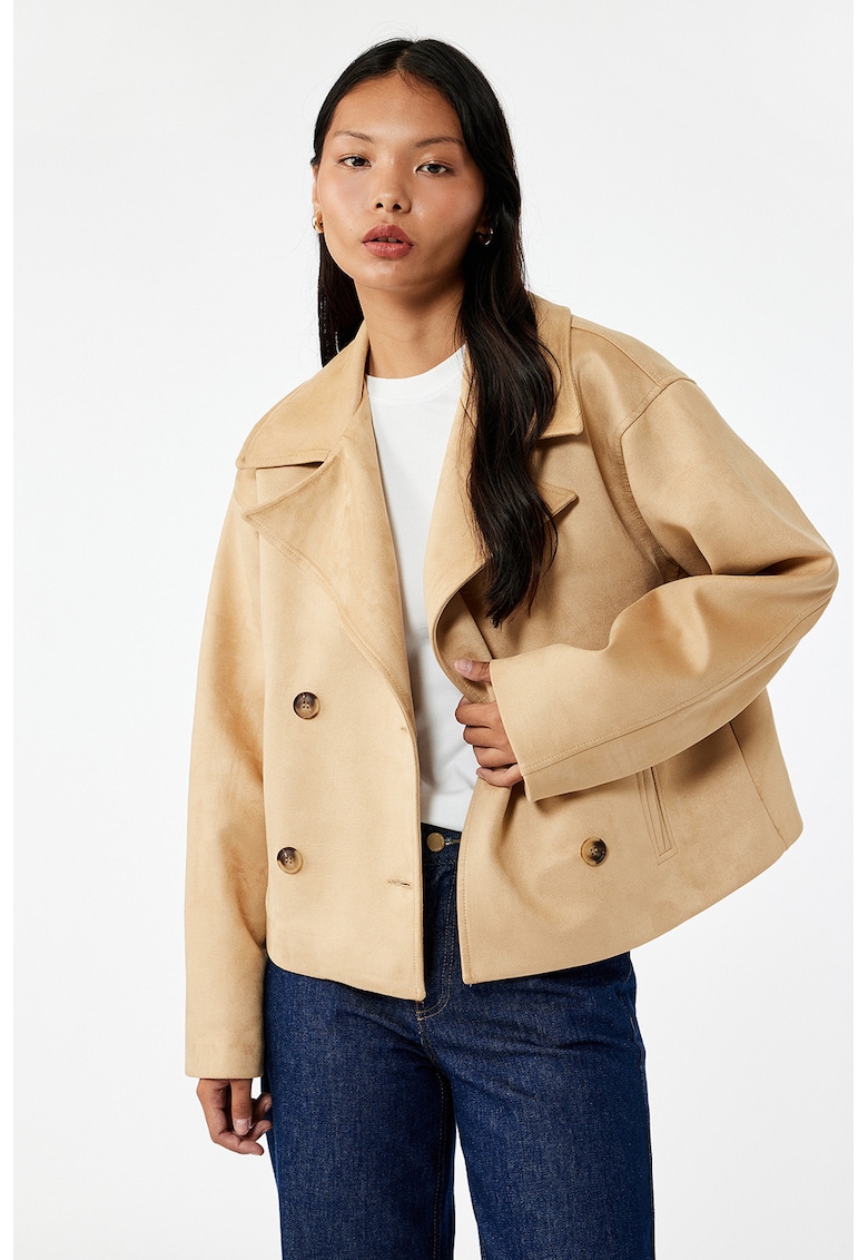 Jacheta cu design cu doua randuri de nasturi