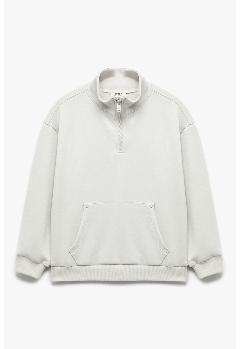 Bluza de trening regular-fit cu model uni