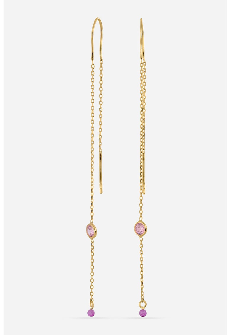 Cercei drop din argint cu quartz Cercei drop din argint cu quartz