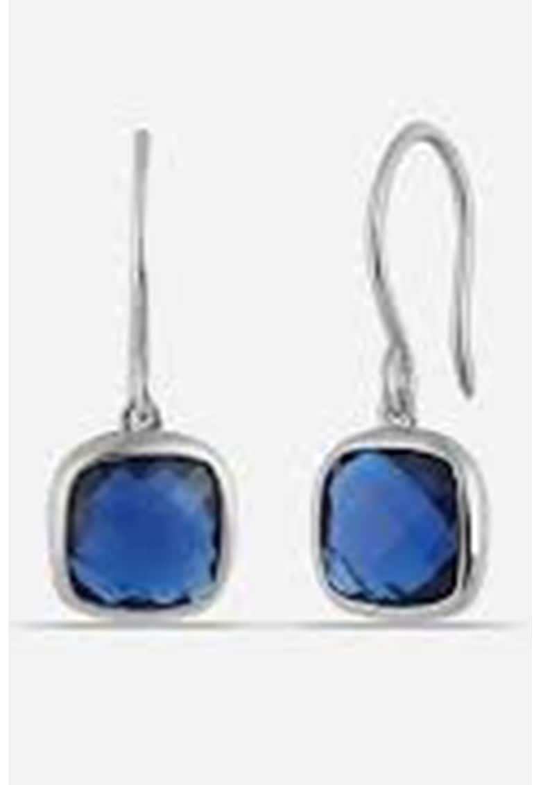 Cercei rotunzi din argint veritabil cu zirconia