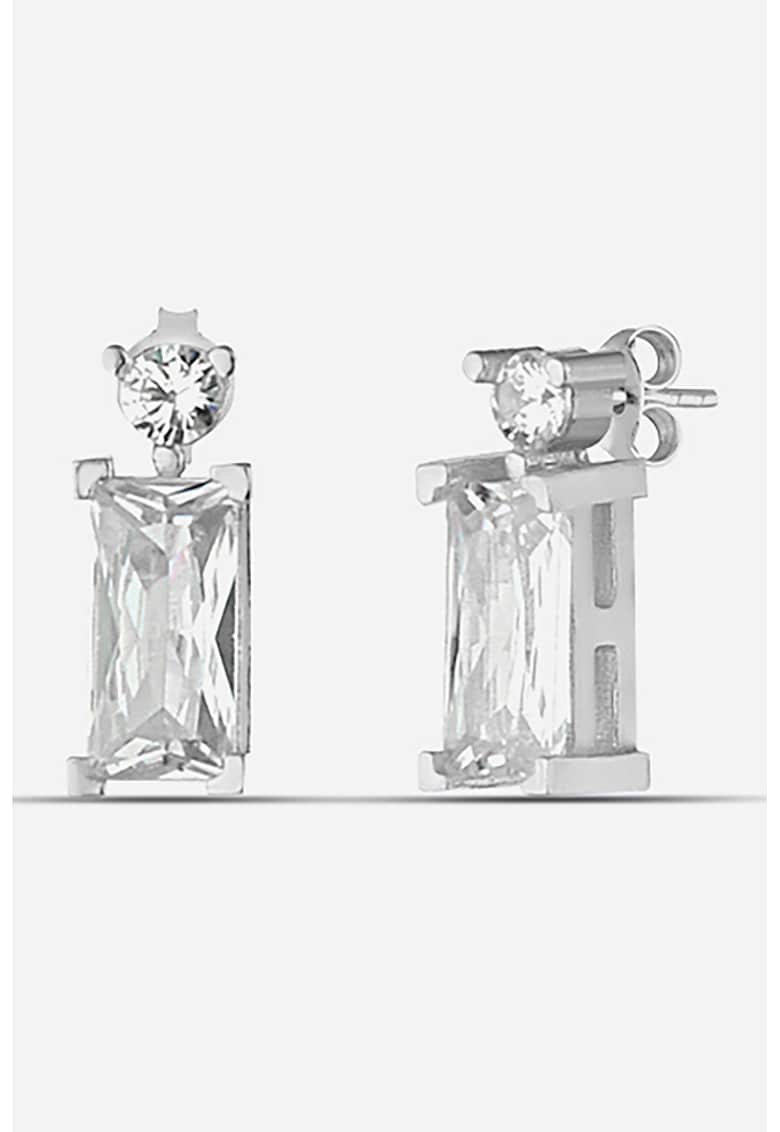 Cercei din zirconia cu tija