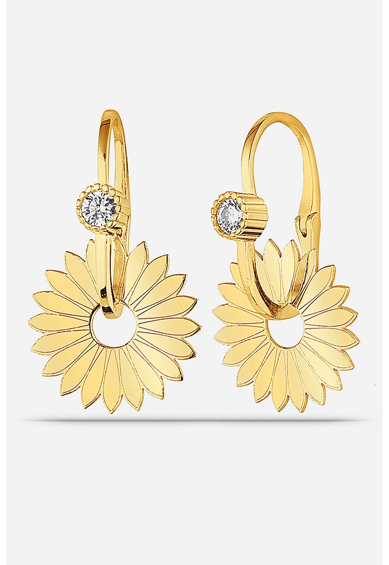 Cercei din argint veritabil cu zirconia