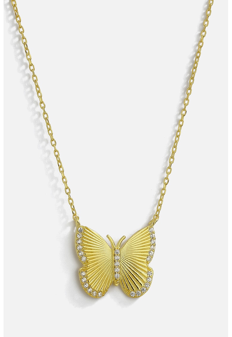 Colier din argint veritabil cu pandantiv fluture