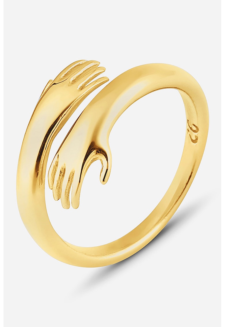 Inel din argint veritabil 925 cu motiv cu maini