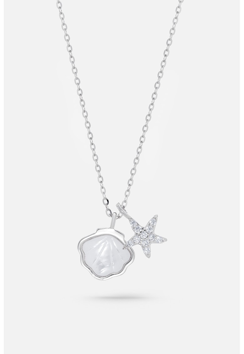 Colier din argint veritabil cu pandantive