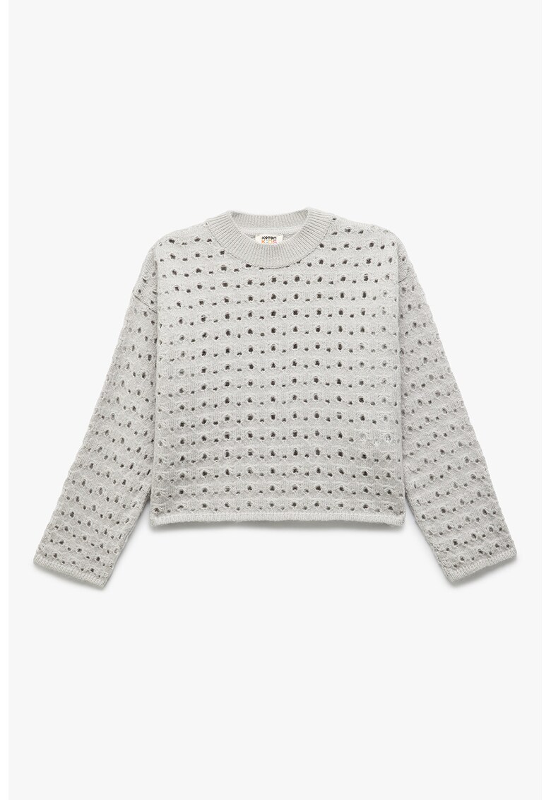 Pulover cu detaliu cu perforatii