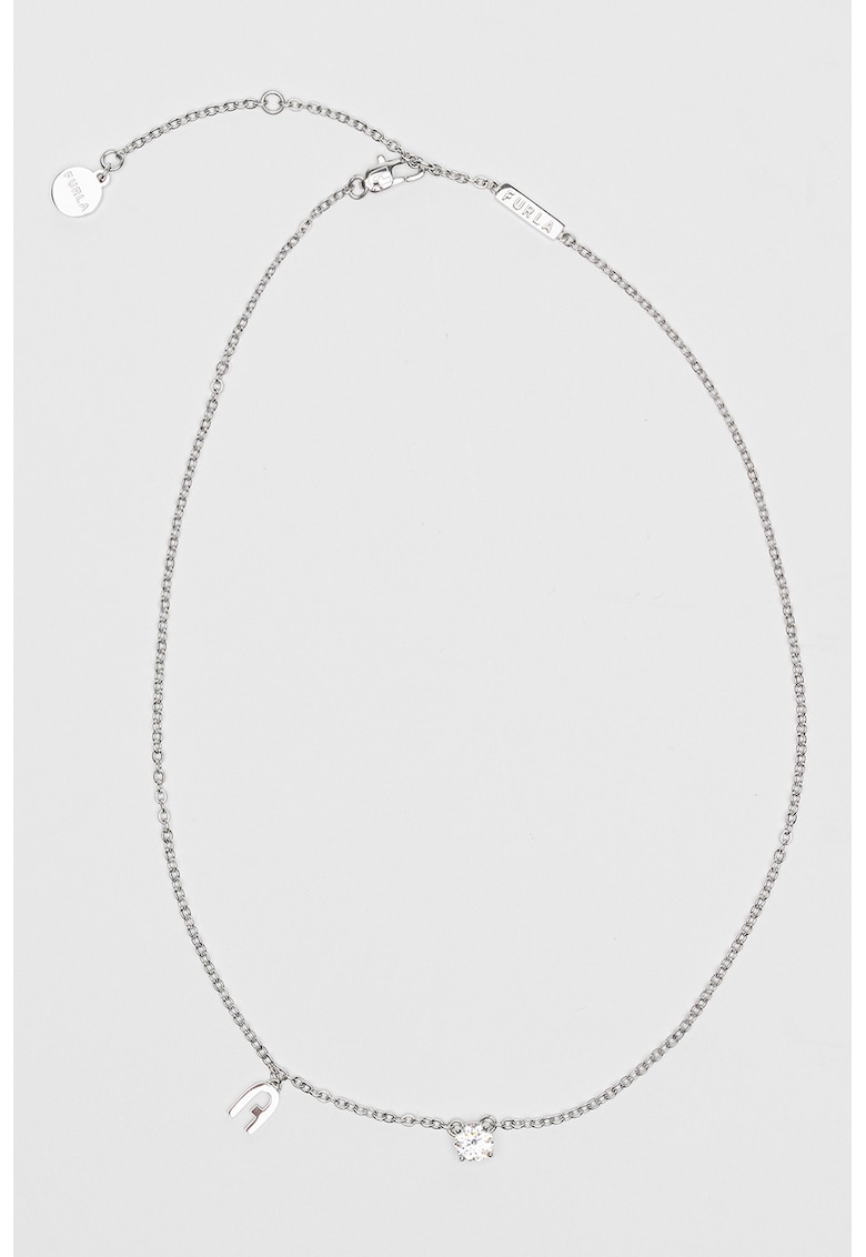 Colier ajustabil cu pandantiv logo