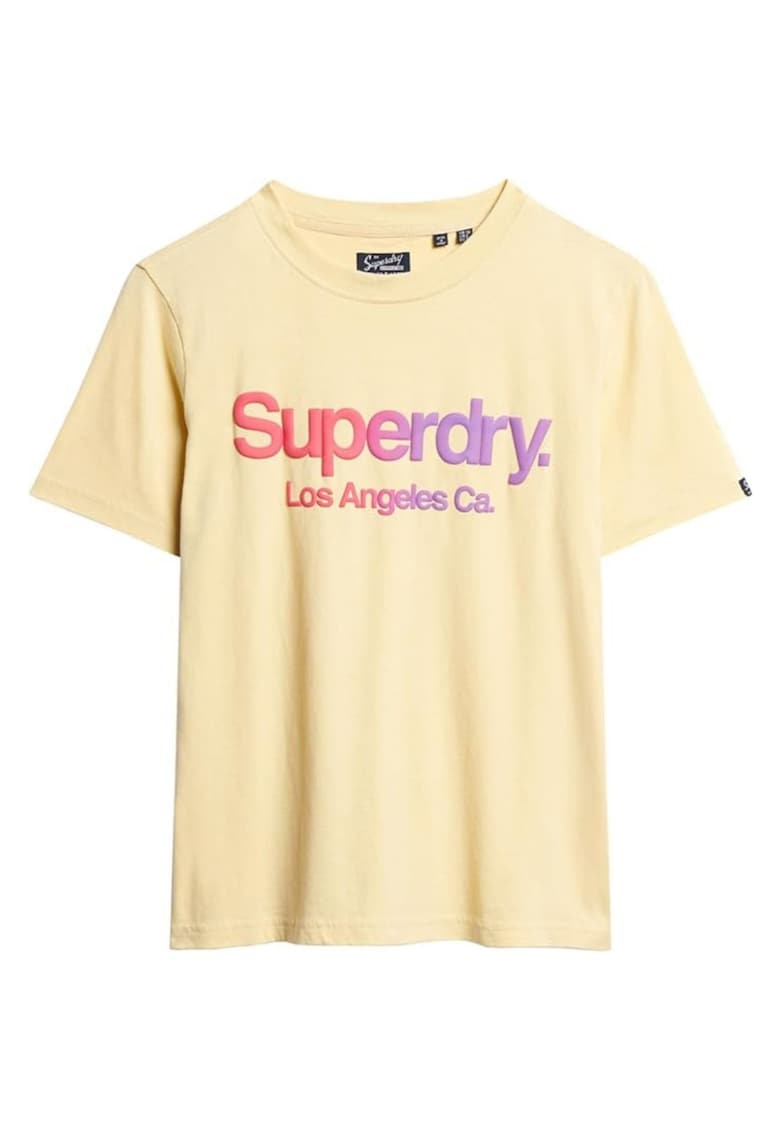 Tricou cu logo in relief -