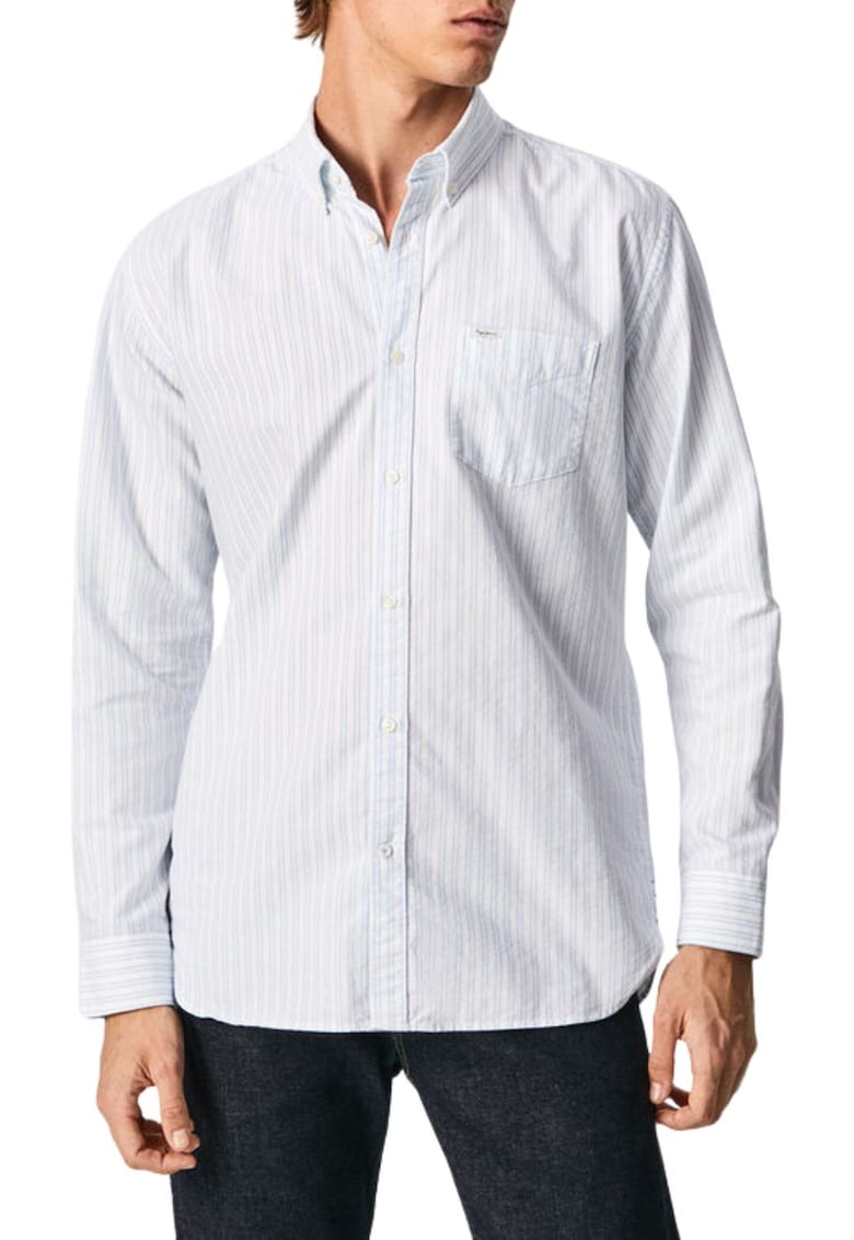 Camasa cu dungi si guler Oxford Talmer