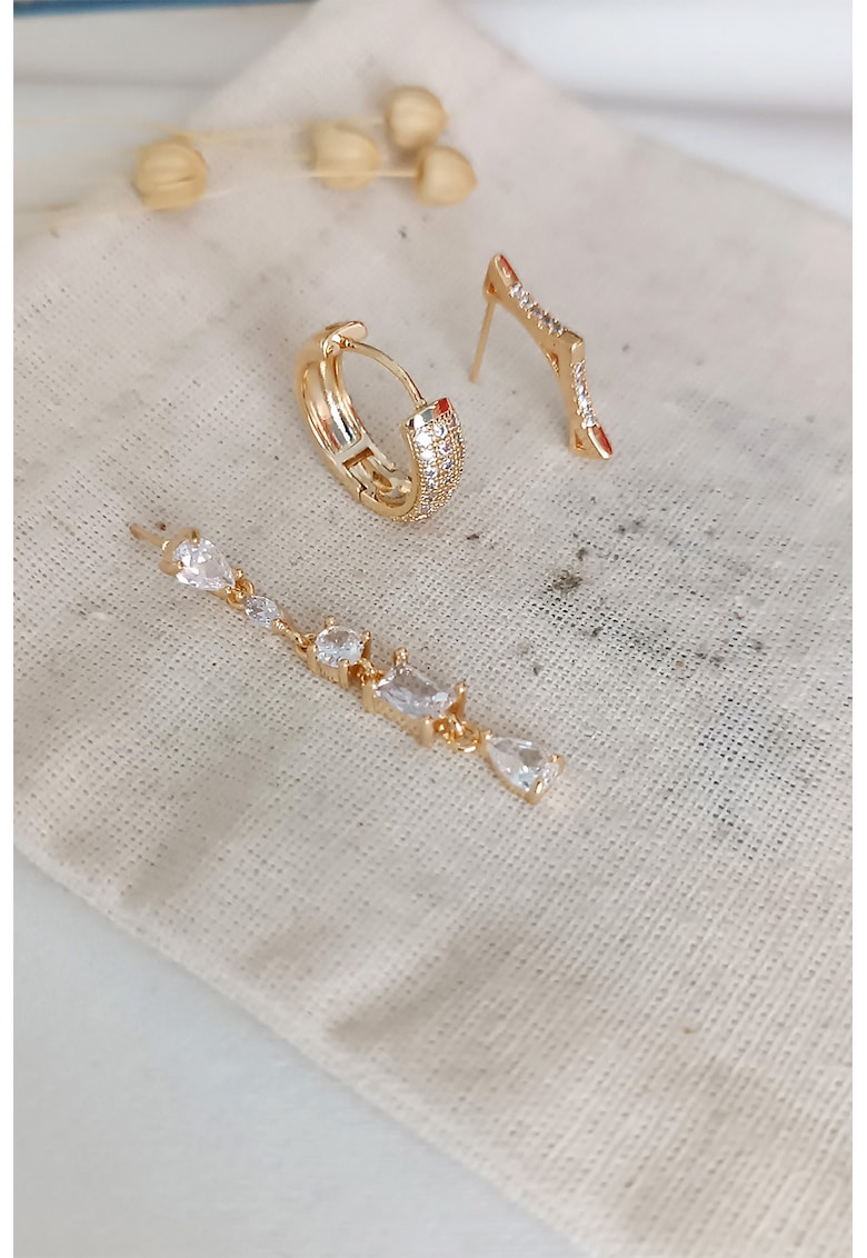 Cercei cu pietre zirconia