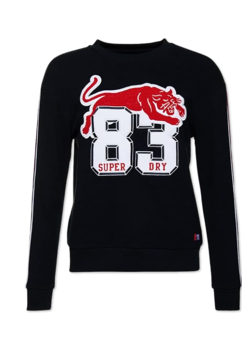 Bluza sport cu imprimeu contrastant