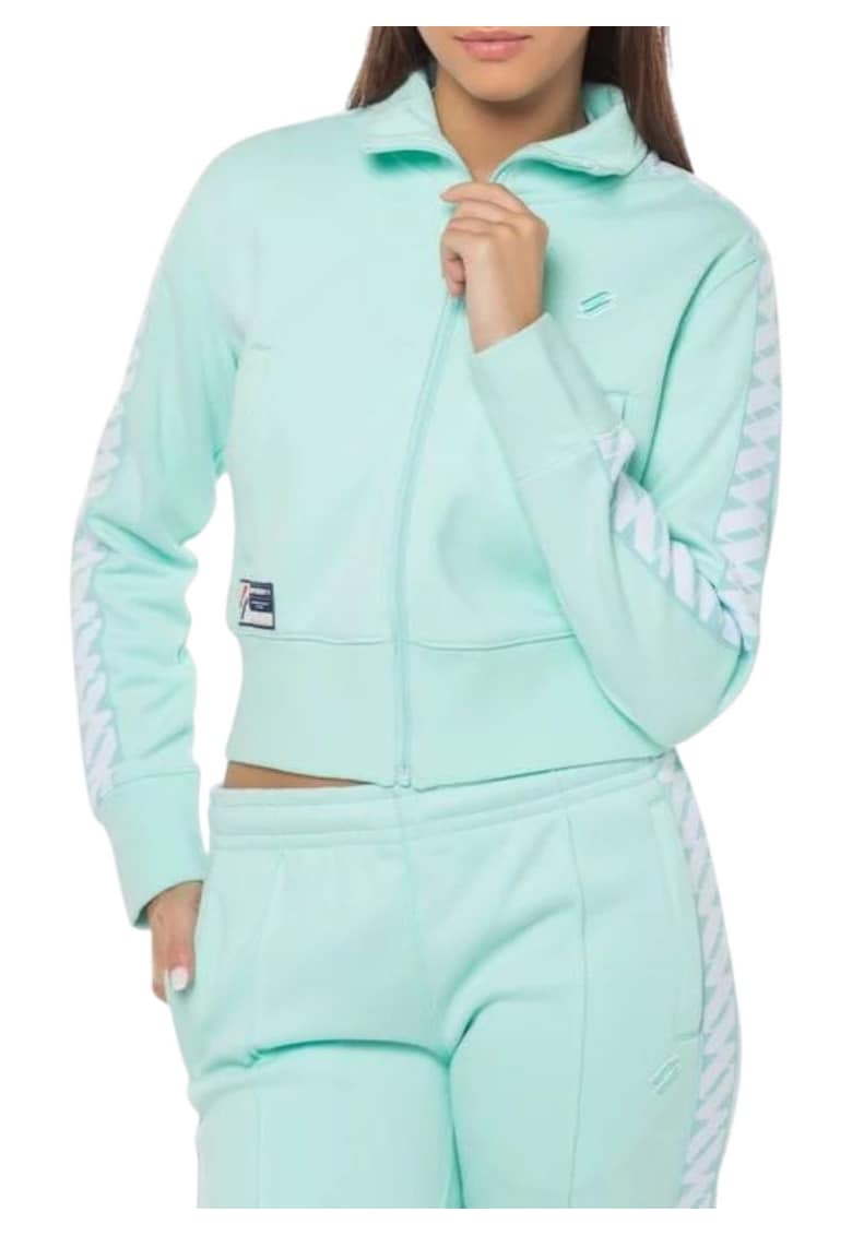 Bluza sport crop cu buzunare Bluza sport crop cu buzunare