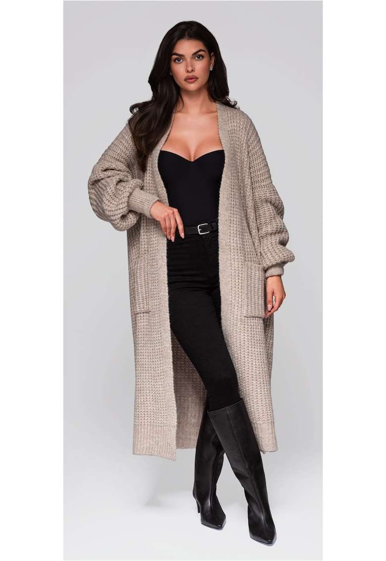 Pulover cardigan lung  LW-SWCD-0104