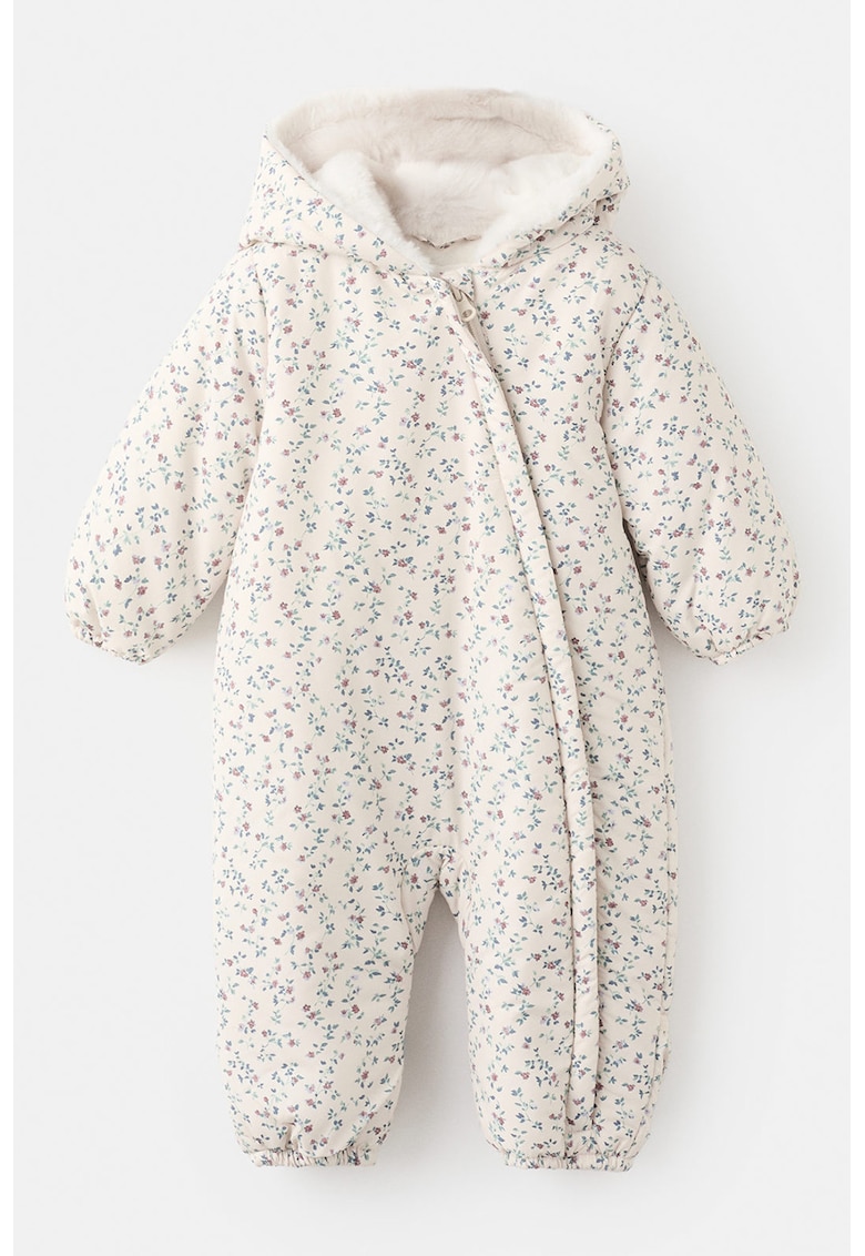 Salopeta cu vatelina - botosei si model floral