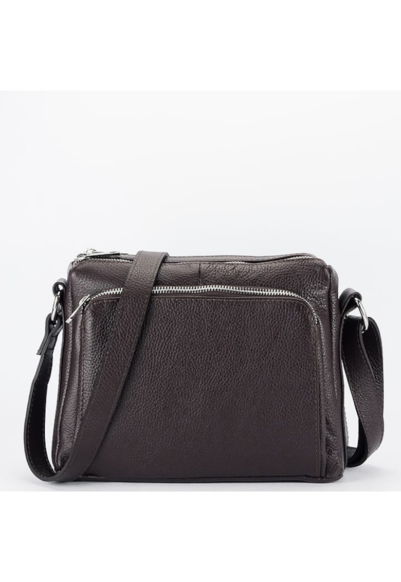 Geanta maro cafeniu din piele naturala Camelia 124 18116