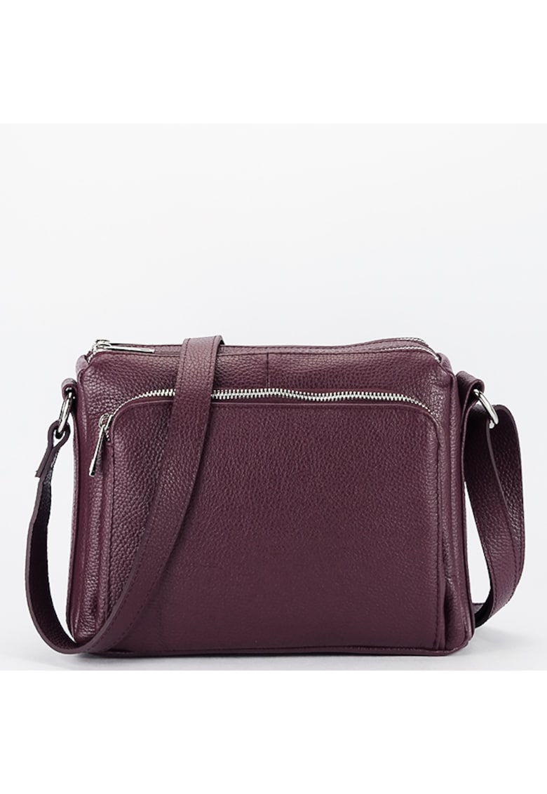 Geanta maro cafeniu din piele naturala Camelia 124 18116