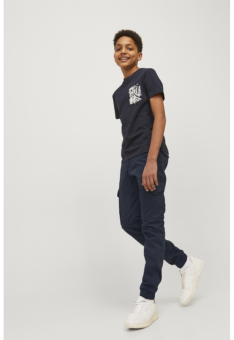 Pantaloni cargo din amestec de bumbac organic