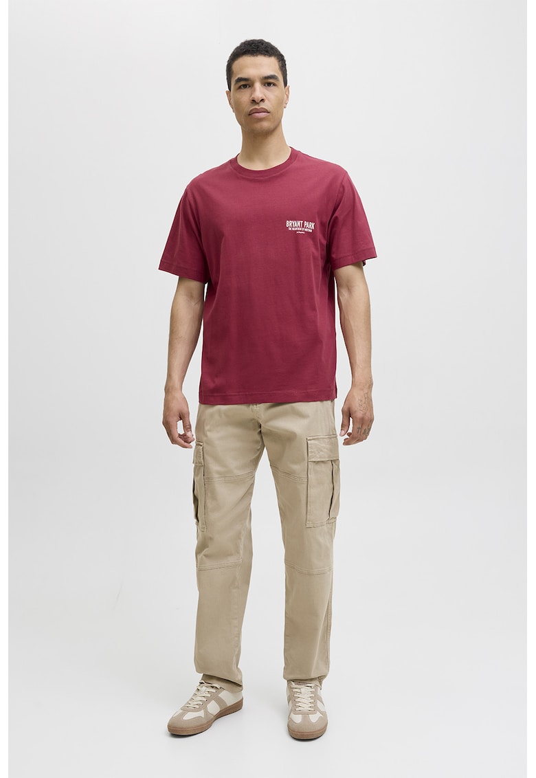 Pantaloni cargo din amestec de bumbac