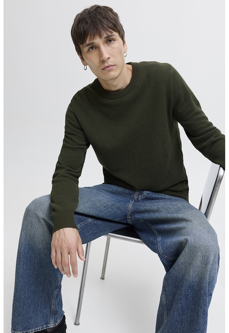 Pulover din amestec de bumbac organic