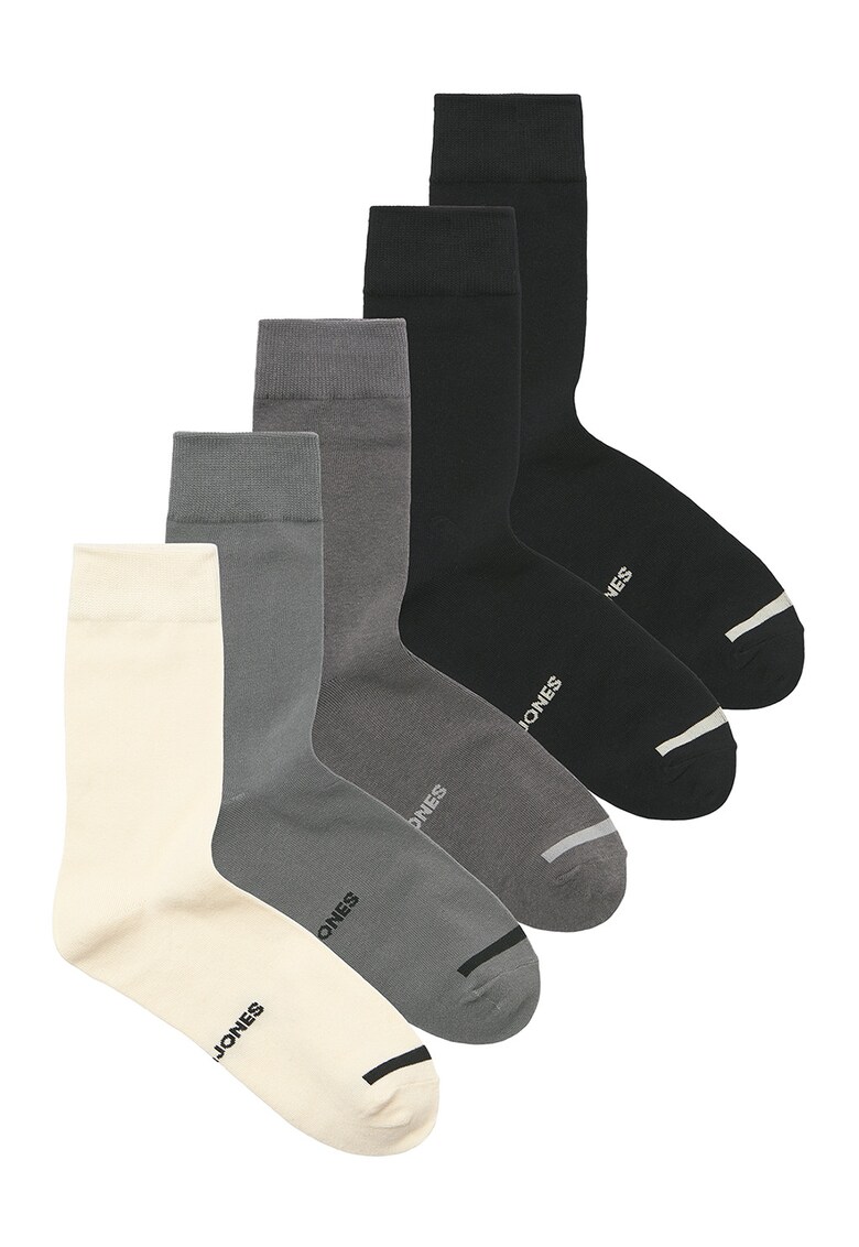 Set de sosete lungi cu model uni - 5 perechi