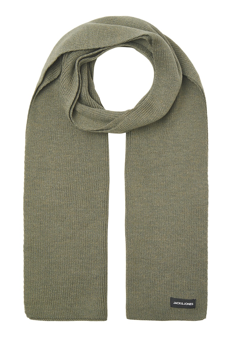 Fular circular din tricot cu logo