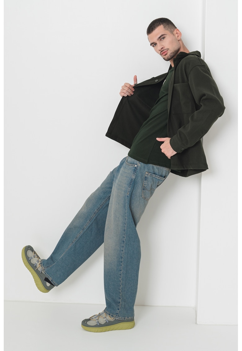 Camasa uni cu buzunare aplicate