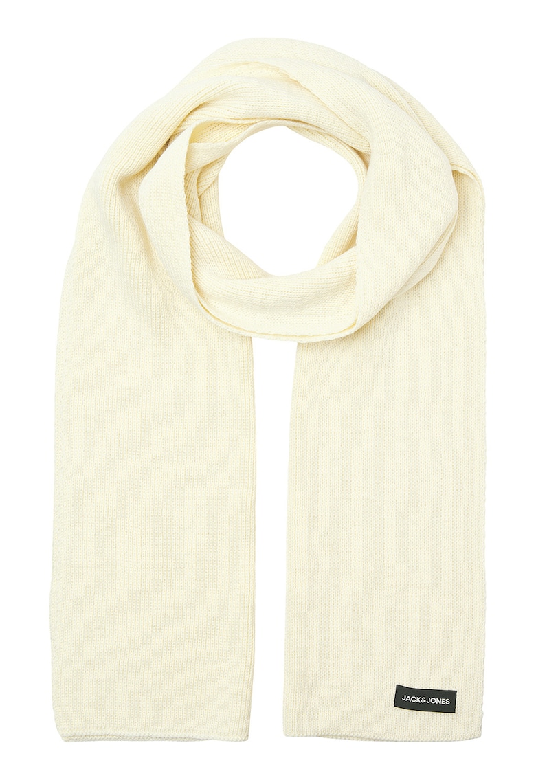 Fular circular din tricot cu logo