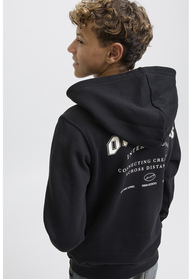 Hanorac regular fit cu model text Hanorac regular fit cu model text