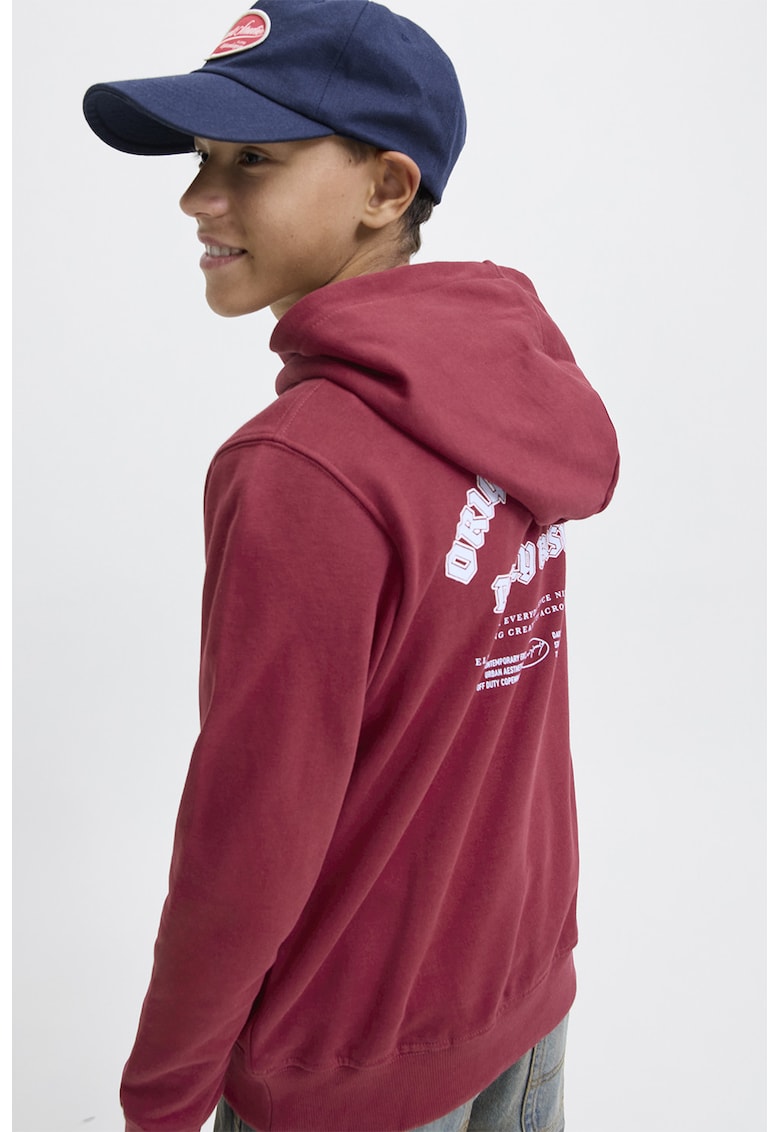 Hanorac regular fit cu model text Hanorac regular fit cu model text