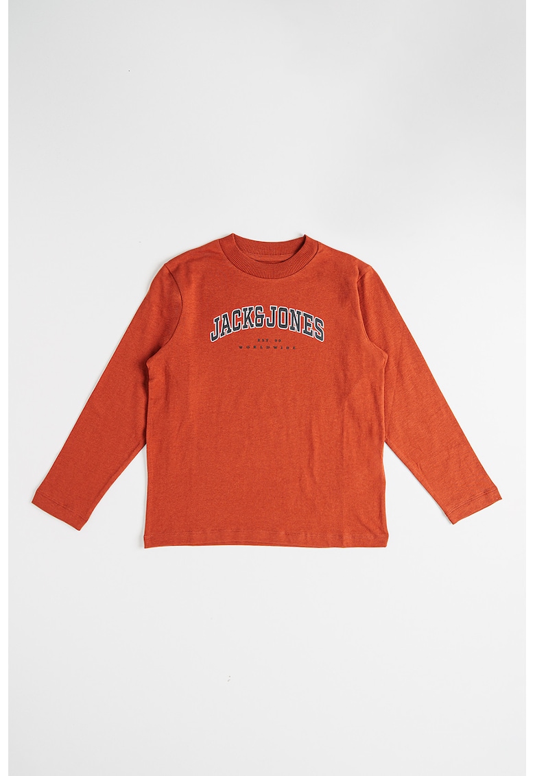 Bluza lejera cu imprimeu logo