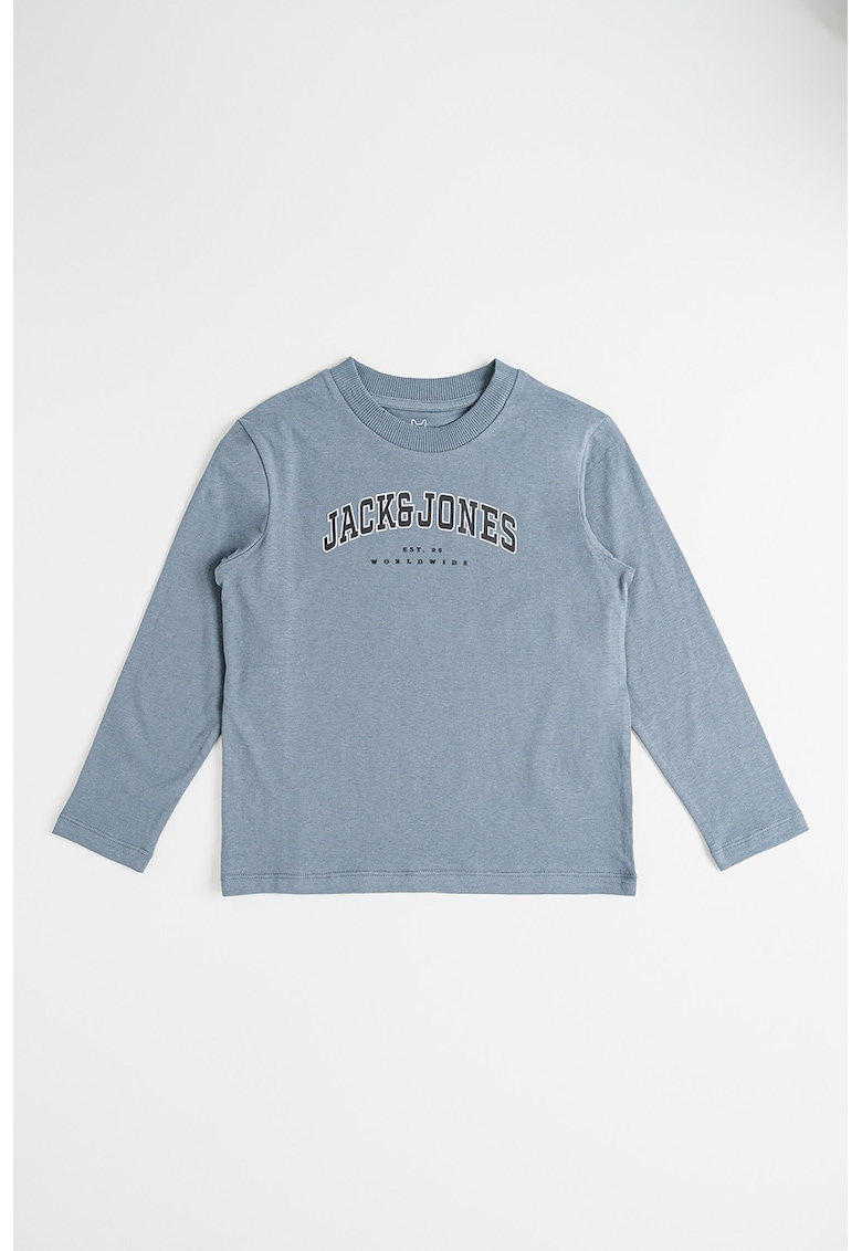 Bluza lejera cu imprimeu logo