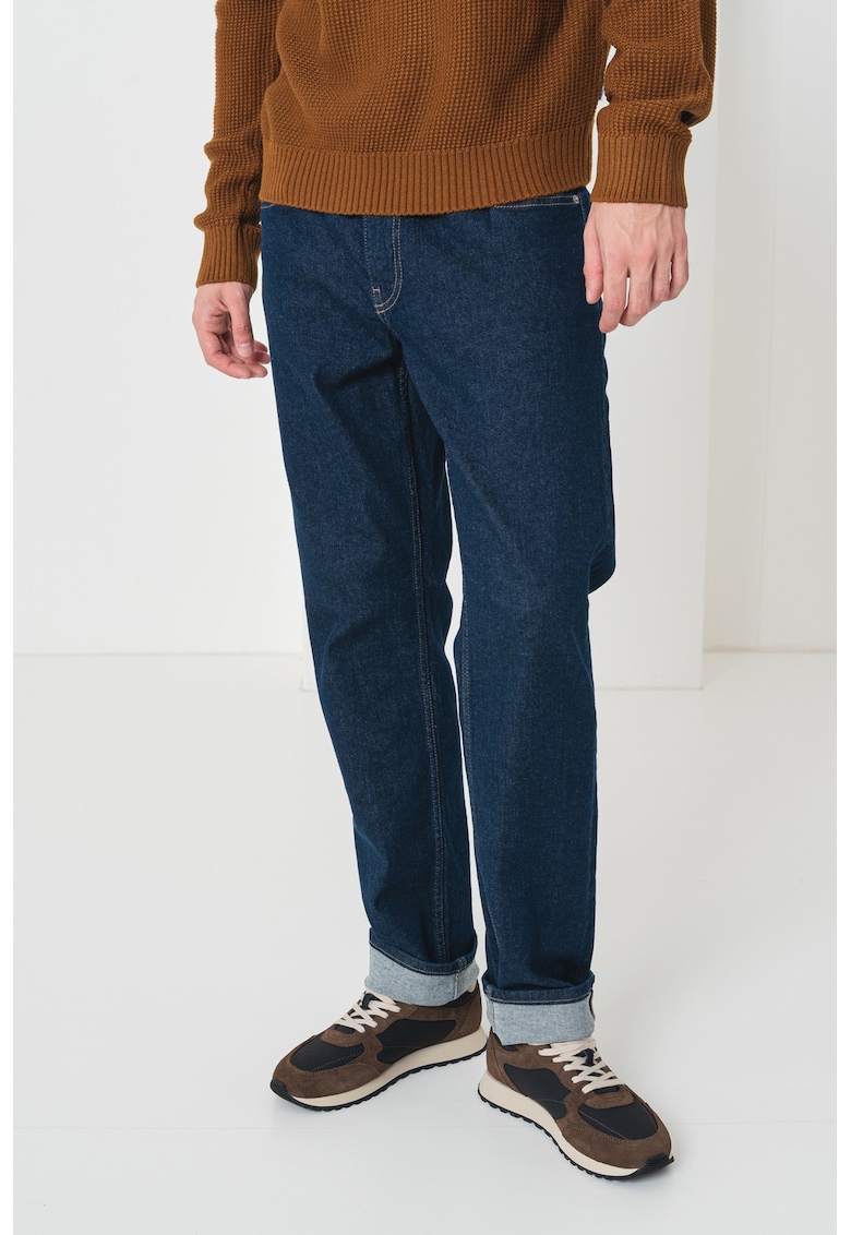 Blugi drepti cu terminatie pliabila