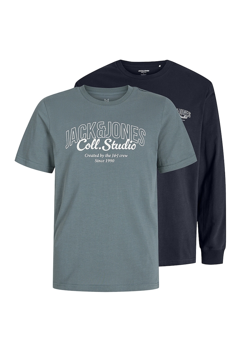 Set de bluza de trening si tricou cu logo - 2 perechi