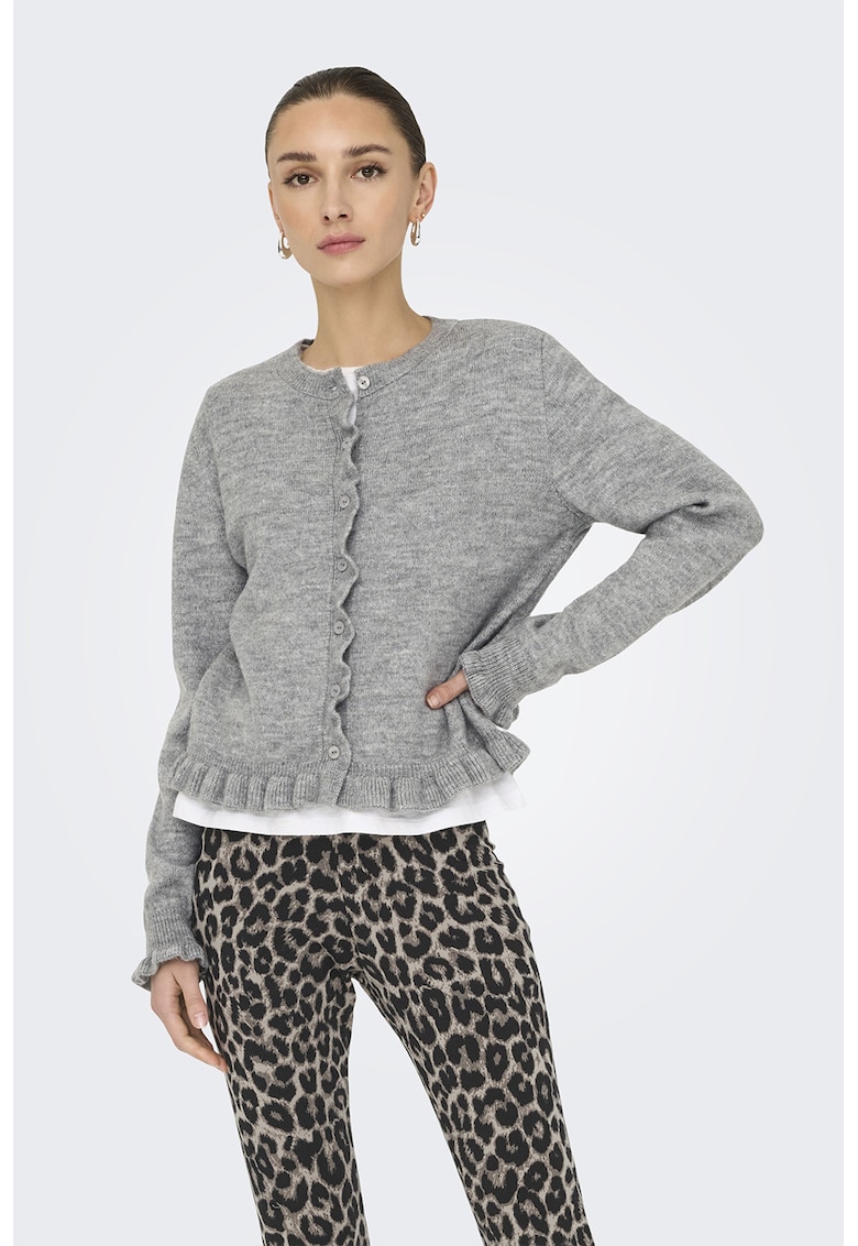 Cardigan cu terminatie cu volane