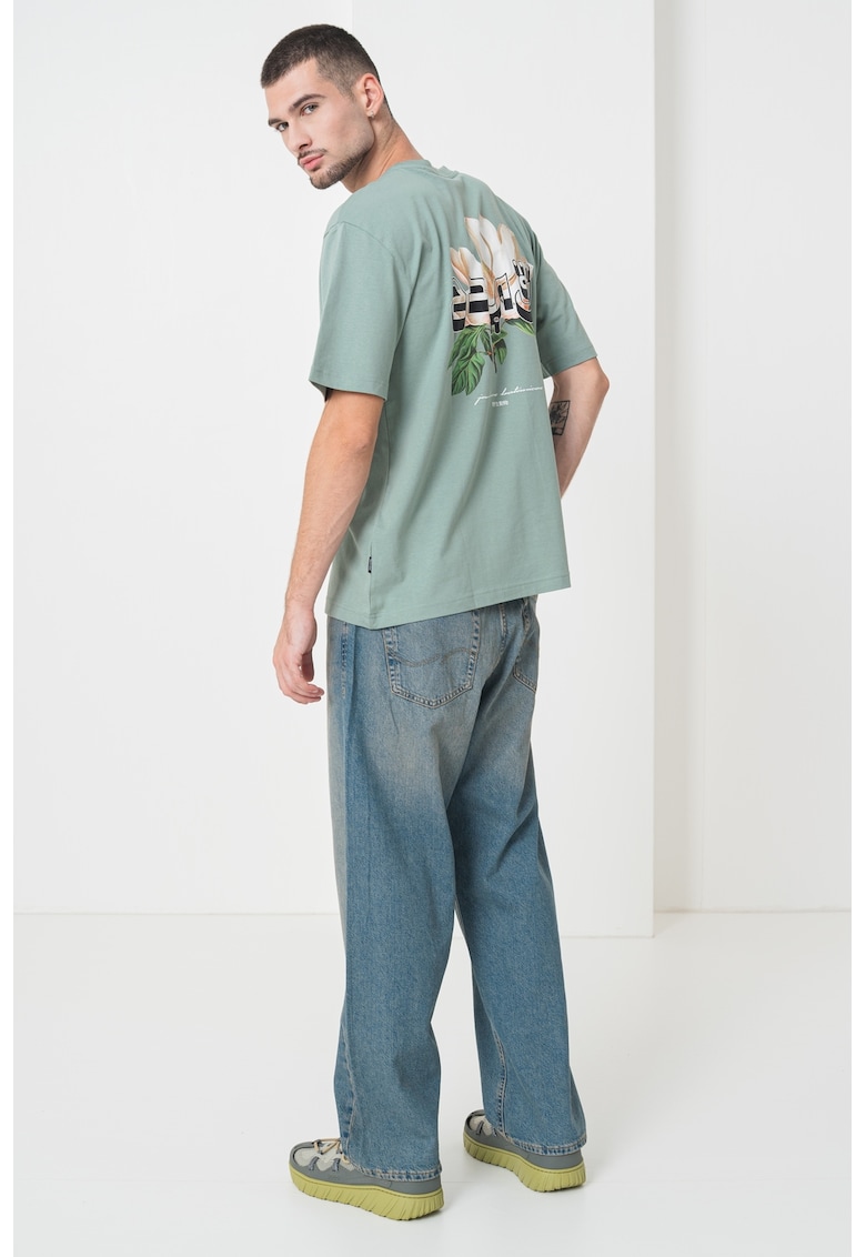 Tricou lejer din bumbac organic cu imprimeu grafic