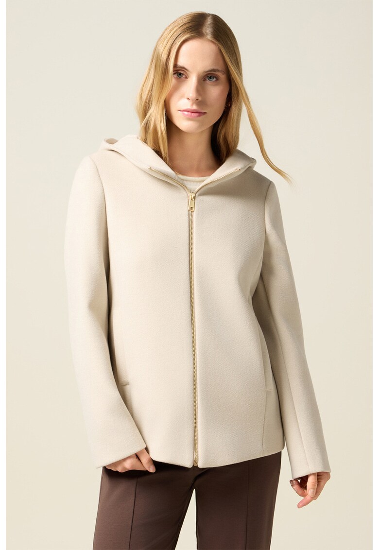 Palton scurt cu buzunare laterale