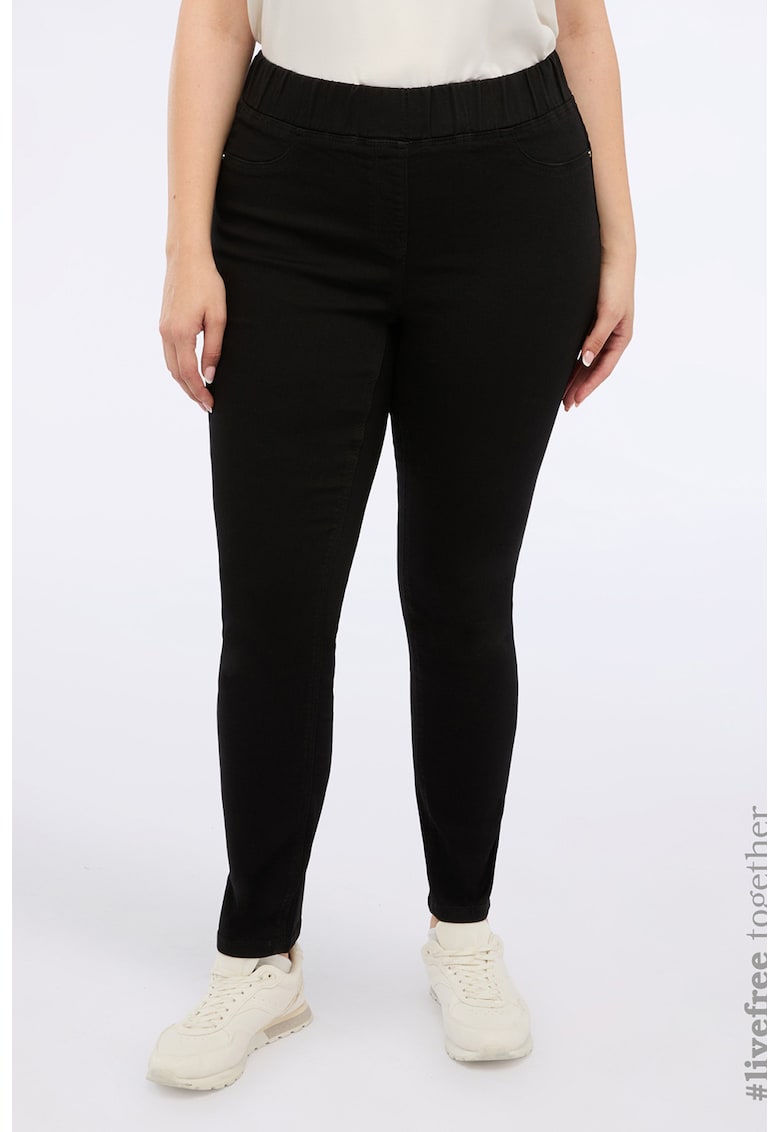 Pantaloni skinny cu talie elastica