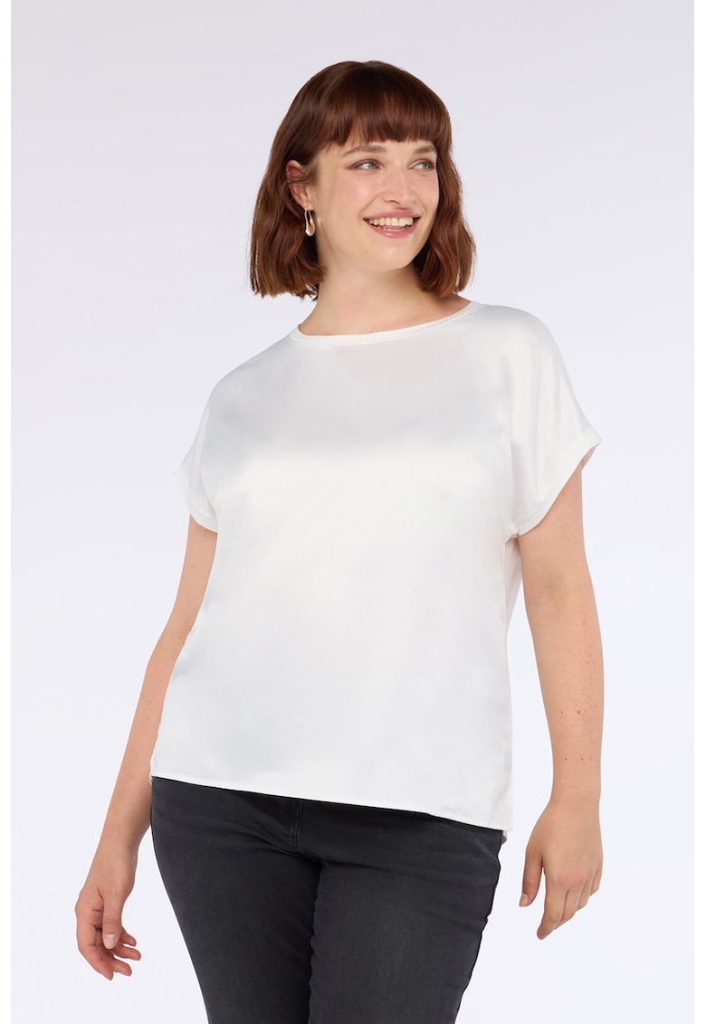 Tricou cu partea frontala din satin