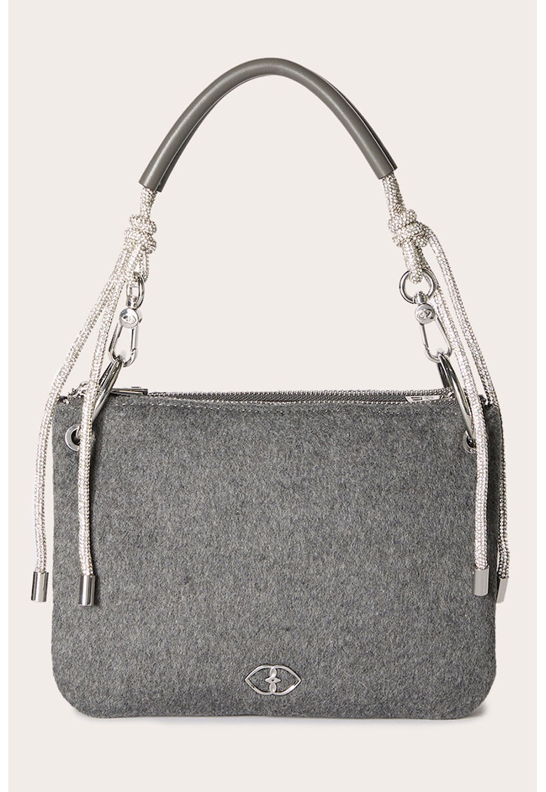 Geanta din material textil cu maner si bareta detasabila