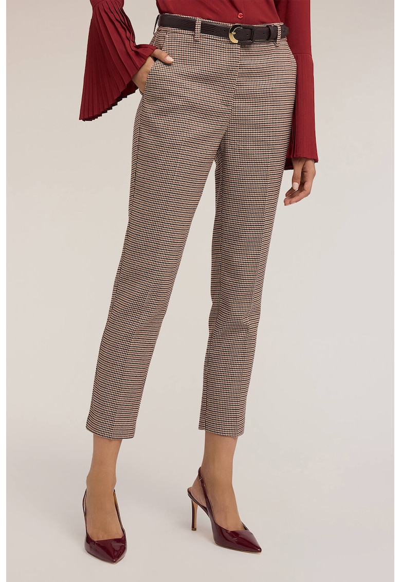 Pantaloni drepti cu model