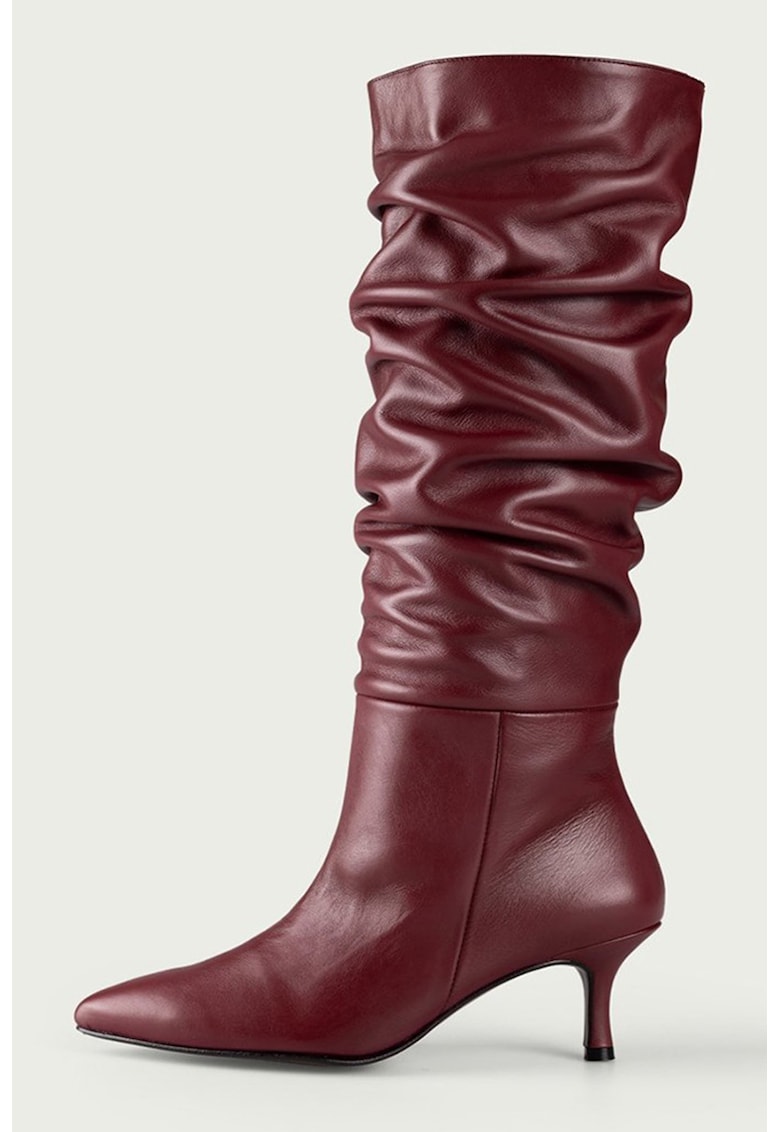 Cizme medii din piele Sara