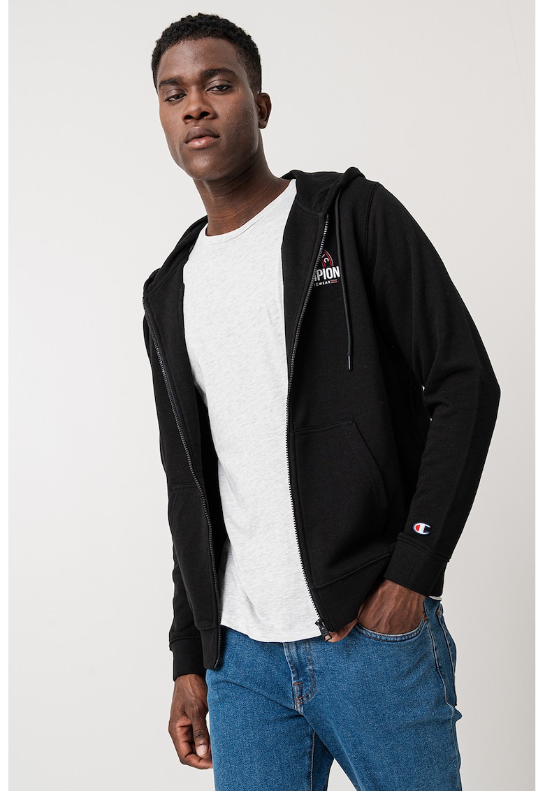 Hanorac cu logo si fermoar