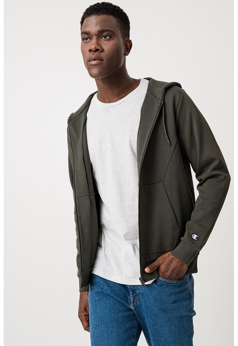 Hanorac slim-fit cu fermoar Hanorac slim-fit cu fermoar