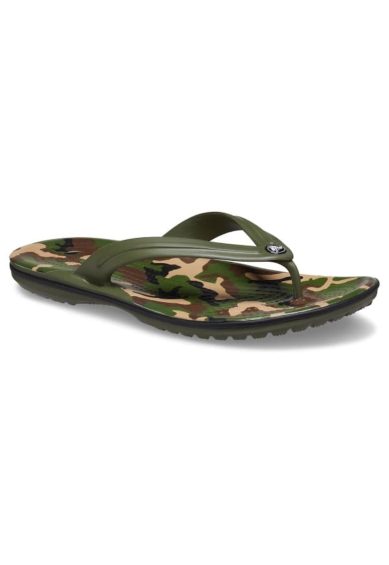 Slapi Crocband Printed Flip - US Verde - Army Green/Black
