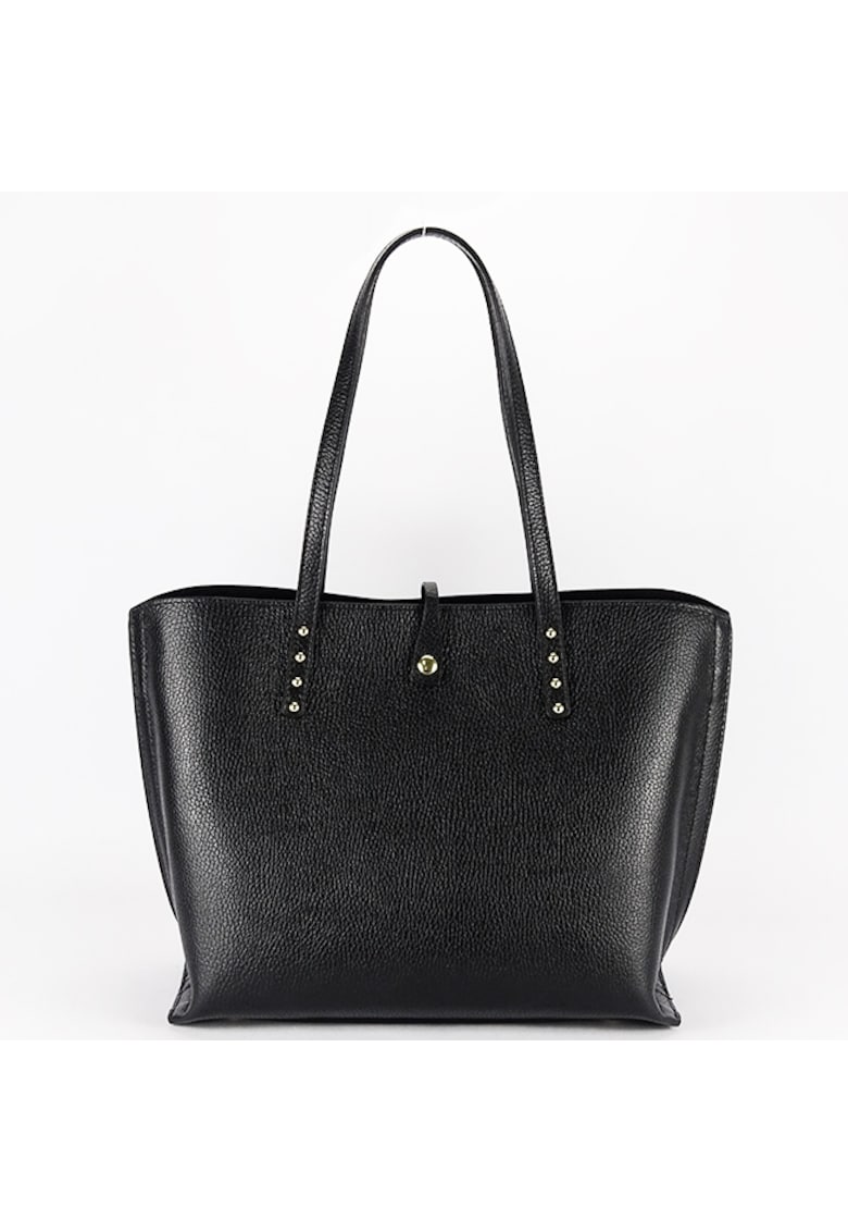 Geanta mare neagra din piele naturala 1740 M8 18124