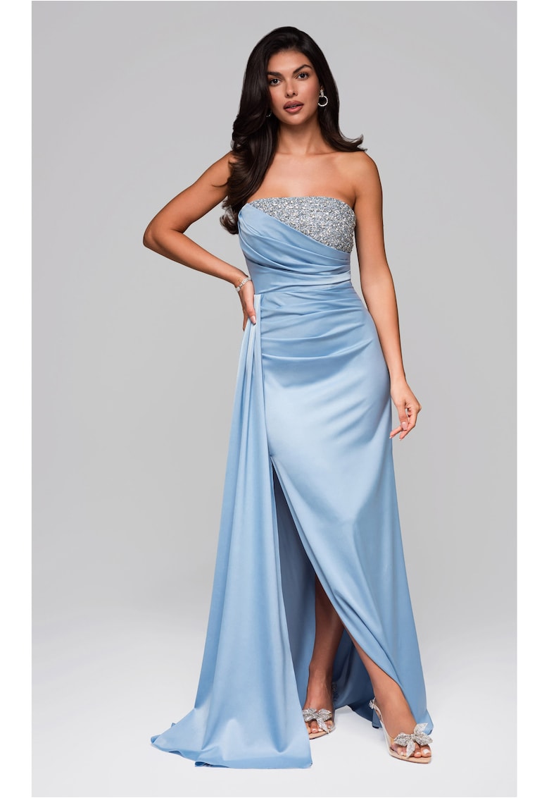 Rochie de seara Maxi LA-OM-DLR224 - Albastru deschis