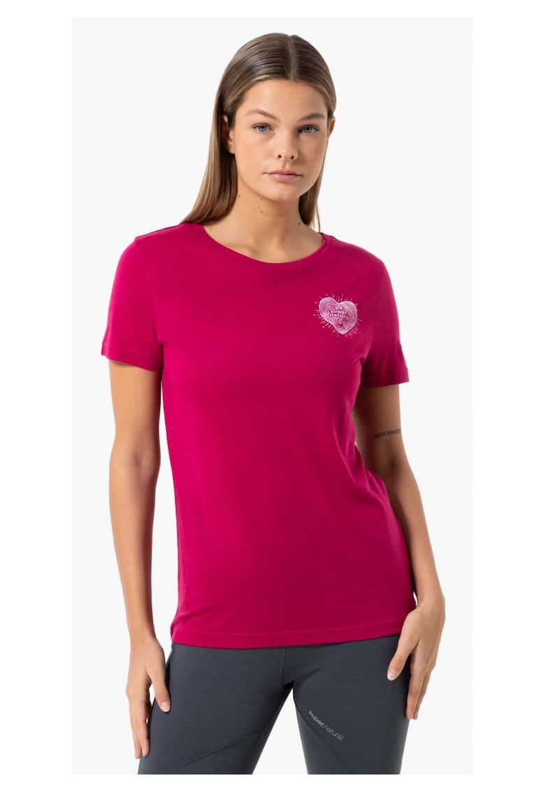 Tricou din amestec de lana Little Heartwood