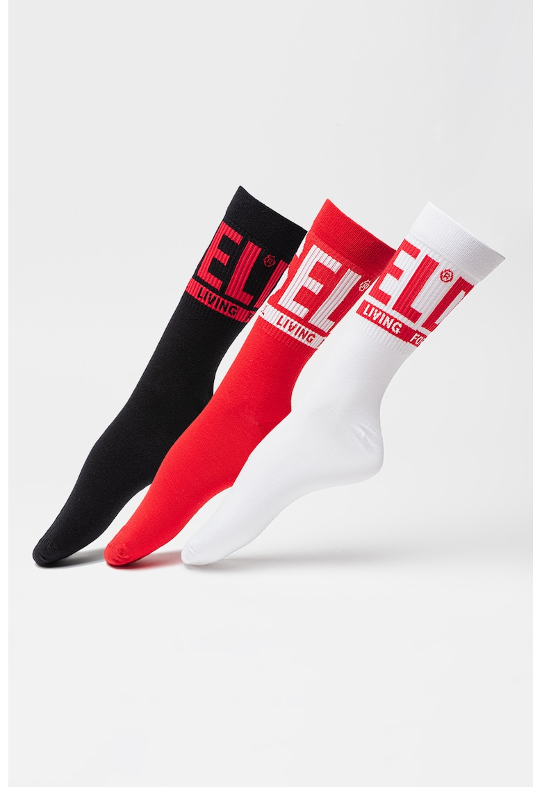 Set de sosete lungi cu logo- 3 perechi